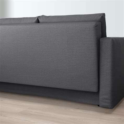 FRIHETEN three-seat sofa-bed, Skiftebo dark grey - IKEA