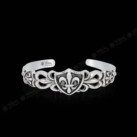 925 sterling silver customized adjustable tribal cuff bracelet kada ...