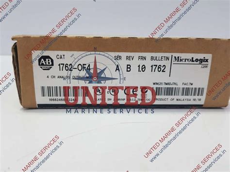 ALLEN-BRADLEY MICROLOGIX 4 CH ANALOG OUTPUT MODULE SER A 1762-OF4 REV B ...