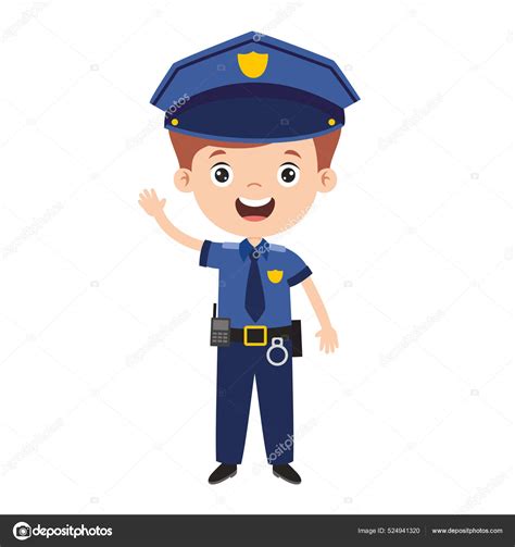 Cartoon Drawing Police Officer Stock Illustration by ©yusufdemirci ...