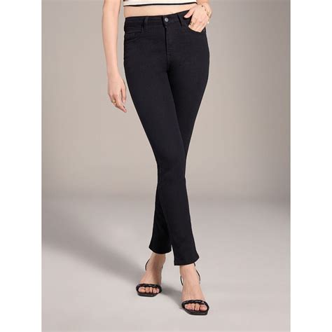Buy Marilyn Black Solid High Waist Slim Fit Denims Online