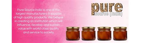 Buy Pure Source India 150 g Capacity Glass Jar with Gold Colour Rust ...