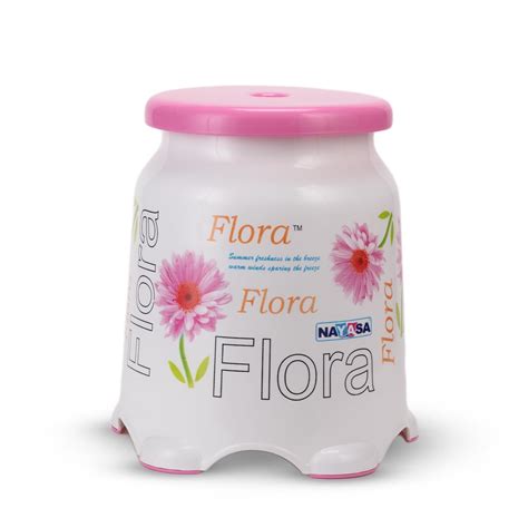 Nayasa Flora Stool| Durable Plastic Stool | Ideal for Office Use ...