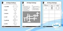 3D Shape Nets - Primary Maths Resource - Shapes Nets