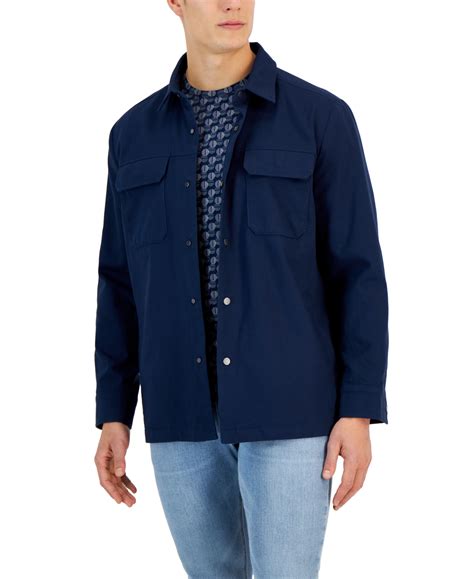 Alfani Men's Utility Four-pocket Shirt Jacket, Created For Macy's In ...
