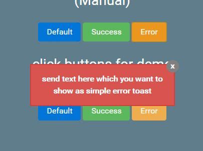 Simple Android-like jQuery Toasts Plugin - Toast.js | jQuery Plugin