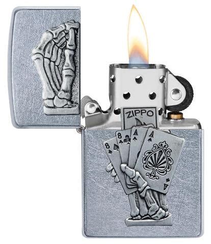 Zippo Dead Man's Hand Emblem Design Lighter | 1970 Store