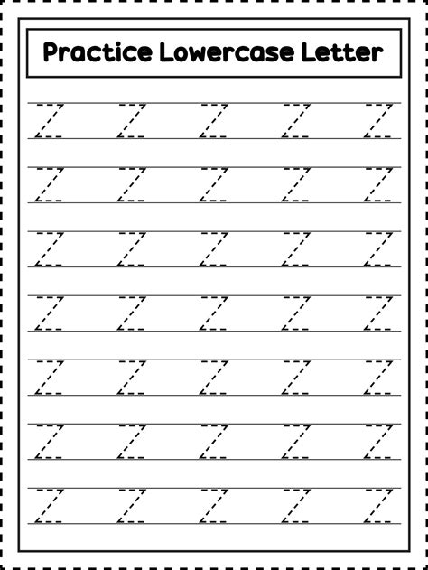 Lowercase Letter Z