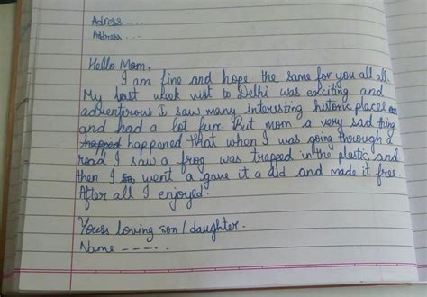 Write a letter to mother about Delhi trip and trap in fog - Brainly.in