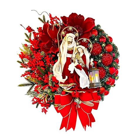 Buy Little Surprise Box Royal Mother Mary, Jesus & Joseph Red & Green ...