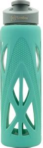 TintBox BPA Free Borosilicate Glass Water Bottle 750ml with Leak-Proof ...