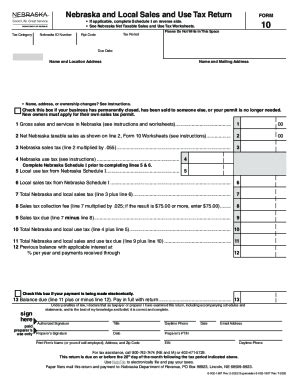NE Form 10 2022-2026 - Fill and Sign Printable Template Online