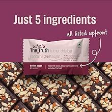 The Whole Truth - Protein Bars | Double Cocoa | Pack of 6 x 52g each ...