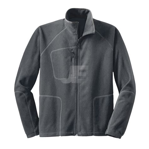 Mens Full Zip Grey Fleece Jacket