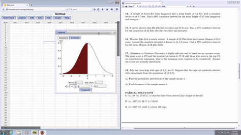 Image result for Standard Deviation of a Sampling Distribution StatCrunch