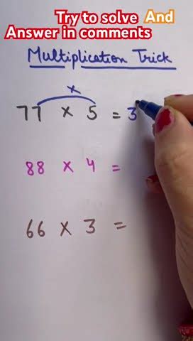 Image result for Math Double Multiplication Shorts Video