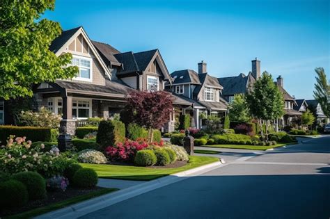 Suburban houses in north america luxury homes with beautiful ...