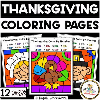 Image result for Thanksgiving Math Color by Number