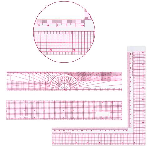 Frienda 6 Pieces Clear Rulers Sewing India | Ubuy