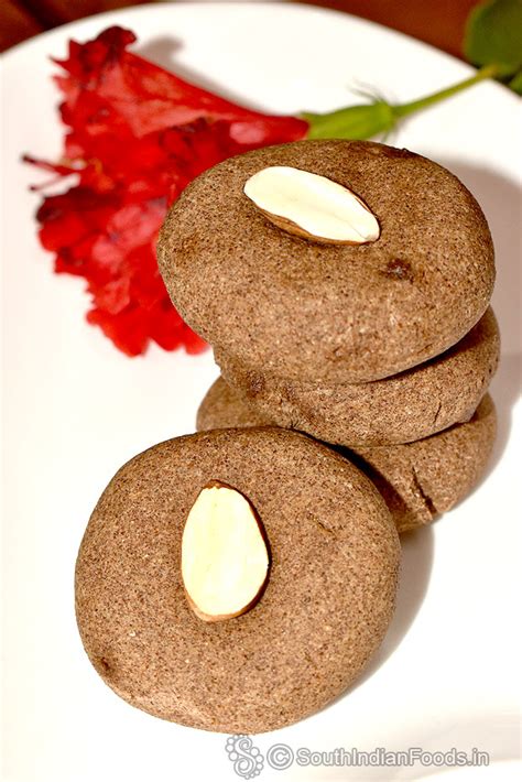 Ragi jaggery cookies-No oven, No maida, No egg-How to make-Step by step ...