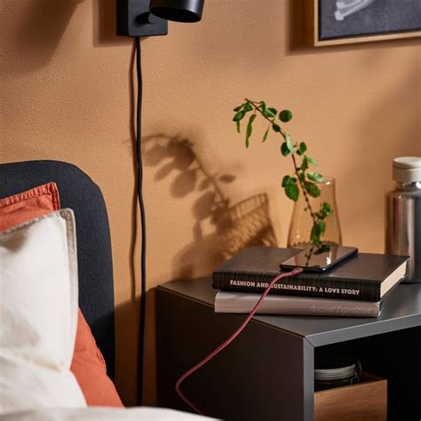 LILLHULT USB-A to lightning, dark red-brown, 1.5 m (4'11") - IKEA