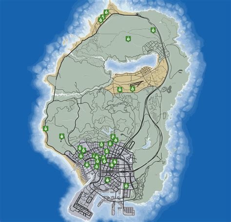 Carte interactive complète de GTA 5, tous les emplacements