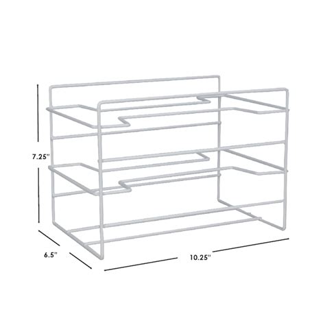 Home Basics White Acrylic Wrap Organizer - Holds up to 6 Foil and ...