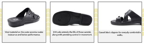 Flite Men's Black Flip Flops Thong Sandals - 7 UK/India (40.67 EU ...