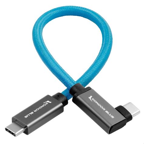 Kondor Blue USB C to USB C High Speed Cable for Samsung T5 T7 SSD - R