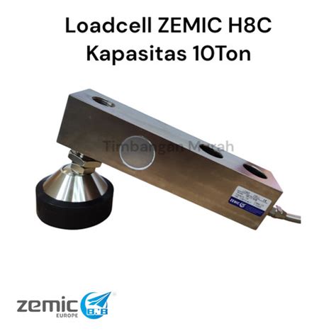 Jual Load cell sensor timbangan shear beam ZEMIC H8C kap 10Ton - Tanpa ...