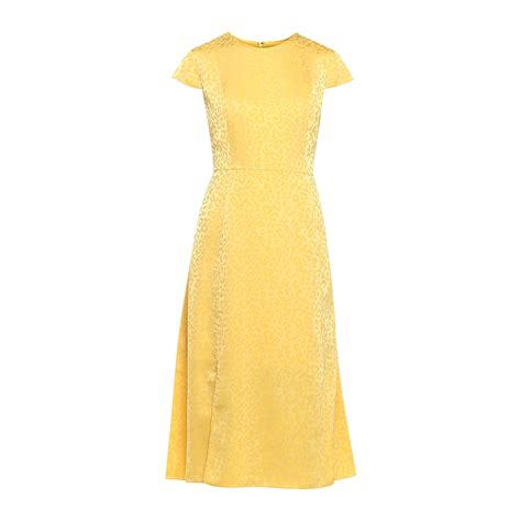 Buy Ted Baker Yellow Jacquard Casual Dress Online - 469588 | The Collective