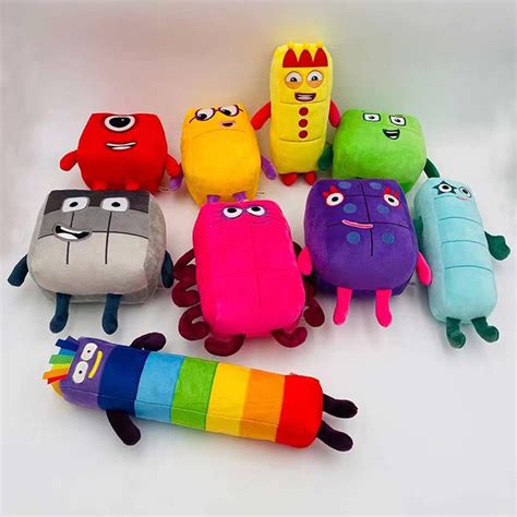 6 Pcs Numberblocks Plush Set 5-10, Numberblocks Anime Plush Toys, Cute ...