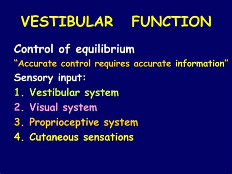 Image result for Vestibular Function