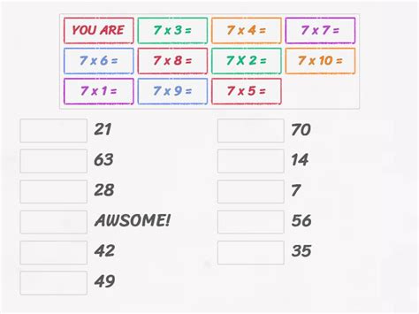 Image result for Mod 7 Multiplication Table