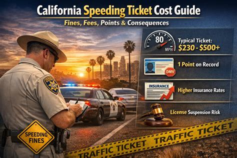 California Speeding Ticket Cost Guide 2026 | DUI Checkpoints Finder