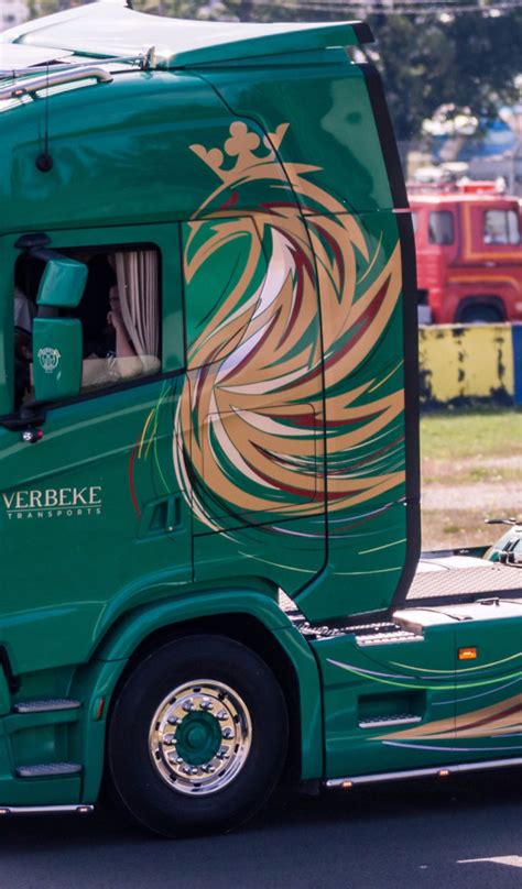 Download wallpaper Road, Green, Truck, Green, Truck, Track, Scania ...