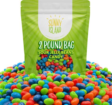 Amazon.com : Sour Jelly Beans Candy | 2-Pound Pack | Assorted Zesty ...