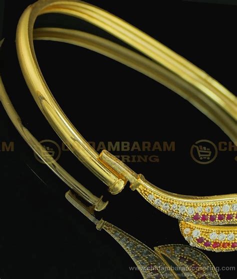 Buy Latest Designer White Stone Cubic Zirconia Slim Kappu Bracelet for ...