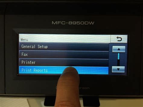Image result for MFC-9340CDW Printer Network Menu