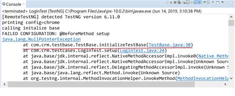 Image result for Internal Exception Java.lang.nullpointer