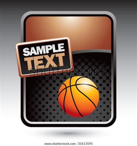 Basketball On Clean Halftone Template Stock Vector (Royalty Free ...