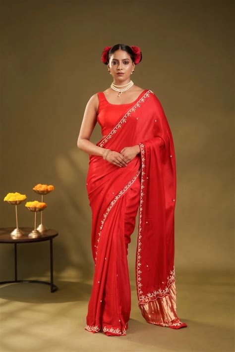 Laal Ishq Modal Handwork Saree – Eternity by Sakshi