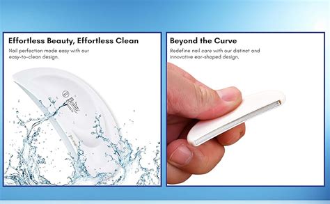 Beauté Secrets Nail Filer and Buffer, Professional Ear-Shaped Nail File ...