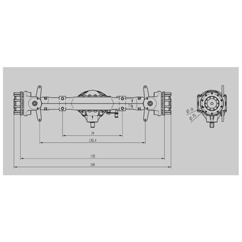 scm-modellbau - Lesu Achsen Set 4X4 angetrieben sperrbar Tamiya LKW 1 ...