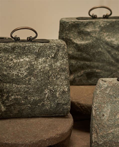 Olive Ateliers River Rock Bag from Indonesia