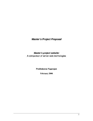 Fillable Online ritdml rit Master's Project Proposal - ritdml rit Fax ...