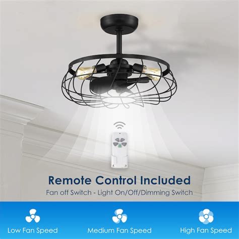 Arranmore Lighting & Fans Santiago 22-in Matte Black with Matte Blades ...