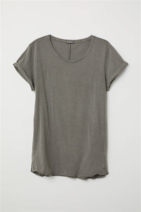 Slub jersey T-shirt - Mole - Men | H&M IN