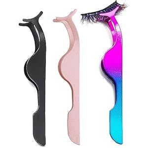 Spanking Eyelashes Tweezers Professional Eyelash Extension Curlers 3PCS ...