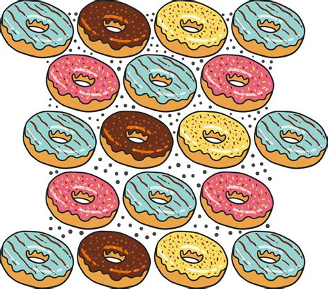 Background Doughnuts Clip Art Yellow glazed doughnut doughnut donut ...